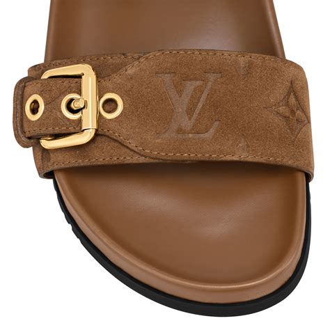 bom dia flat mule louis vuitton sandals|louis vuitton monogram sliders.